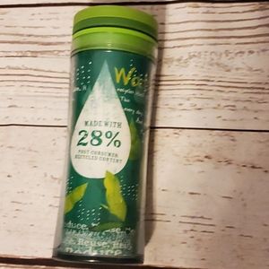 Starbucks 2009 recycled materials tumbler 16 oz. green hot or cold